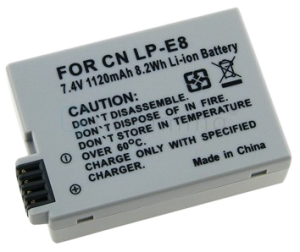 Canon 550D/T2i Aftermarket Battery